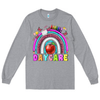 Heather Grey daycare Long Sleeve Tee - BundleAndBundleShop