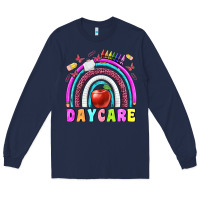 Navy daycare Long Sleeve Tee - BundleAndBundleShop