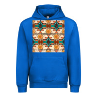 Cobalt native american aztec seamless pattern 1 Urban Hoodie - BundleAndBundleShop