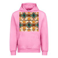 Fuchsia Pink native american aztec seamless pattern 1 Urban Hoodie - BundleAndBundleShop