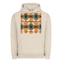 Pigment French Oak native american aztec seamless pattern 1 Urban Hoodie - BundleAndBundleShop