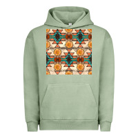 Pigment Oil Green native american aztec seamless pattern 1 Urban Hoodie - BundleAndBundleShop