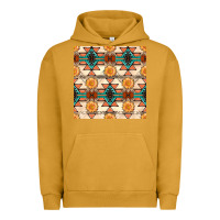 Pigment Peanut Butter native american aztec seamless pattern 1 Urban Hoodie - BundleAndBundleShop