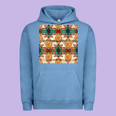 Native American Aztec Seamless Pattern 1 Urban Hoodie Designed By Bundleandbundleshop