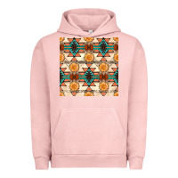 Pigment Salmon native american aztec seamless pattern 1 Urban Hoodie - BundleAndBundleShop