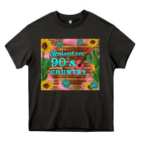 Asphalt raised 90's country guitar cactus sunflower's Heavy Core Tee - Artiststas