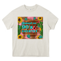 Cream raised 90's country guitar cactus sunflower's Heavy Core Tee - Artiststas