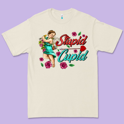 Stupid Cupid Premium Tee Designed By Adodesignshop