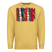 Antique Gold Baseball brushstroke Premium Sweatshirt - HowdyJamesFarm