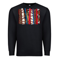 Black Baseball brushstroke Premium Sweatshirt - HowdyJamesFarm