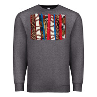 Charcoal Heather Baseball brushstroke Premium Sweatshirt - HowdyJamesFarm