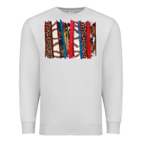 Dove Grey Baseball brushstroke Premium Sweatshirt - HowdyJamesFarm