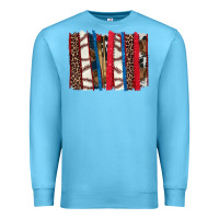 Ocean Blue Baseball brushstroke Premium Sweatshirt - HowdyJamesFarm