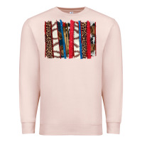 Pale Pink Baseball brushstroke Premium Sweatshirt - HowdyJamesFarm