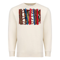 Sandshell Baseball brushstroke Premium Sweatshirt - HowdyJamesFarm