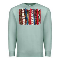 Seafoam Baseball brushstroke Premium Sweatshirt - HowdyJamesFarm