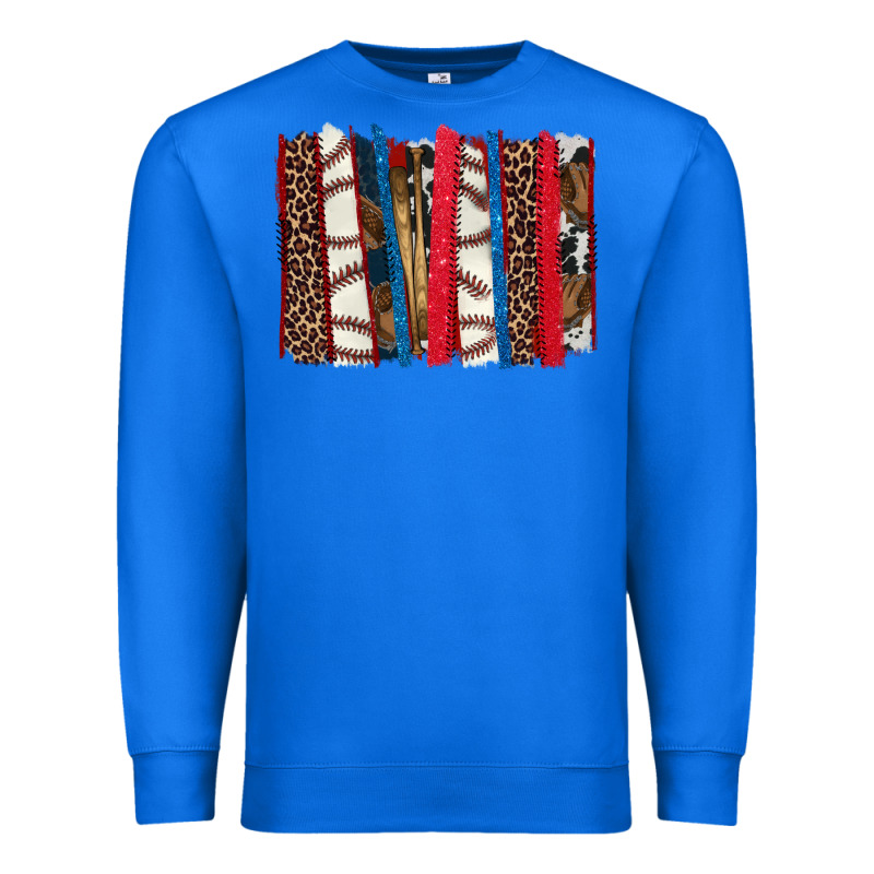 Baseball Brushstroke Premium Sweatshirt by HowdyJamesFarm | Teevron