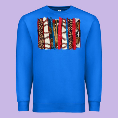 Baseball Brushstroke Premium Sweatshirt Designed By Howdyjamesfarm