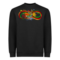 Black butterfly infinity symbol autism Heavyweight Sweatshirt - LillyAllenDesigns
