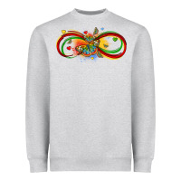 Heather Grey butterfly infinity symbol autism Heavyweight Sweatshirt - LillyAllenDesigns