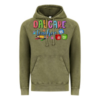 Vintage Olive daycare teacher Vintage Hoodie - MaliasSmallBusiness
