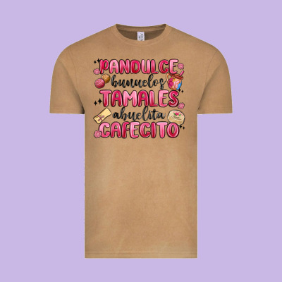 Pandulce Bunuelos Tamales Abuelita Cafecito Vintage Tee Designed By Maliassmallbusiness