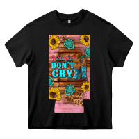 Black cowgirls don't crty boots hat sunflowers 12 oz can cooler  (slim) Heavy Core Tee - Artiststas