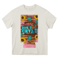 Cream cowgirls don't crty boots hat sunflowers 12 oz can cooler  (slim) Heavy Core Tee - Artiststas