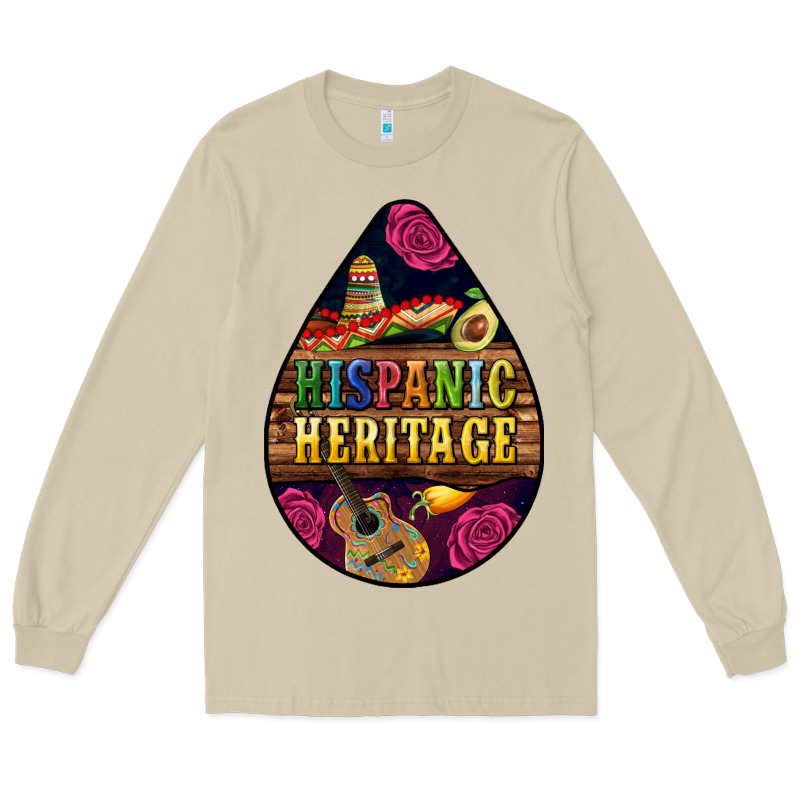Teardrop Hispanic Heritage Long Sleeve Tee by BundleAndBundleShop | Teevron