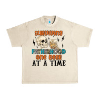 Sandshell surviving fatherhood one beer at a time Urban Heavy Tee - MaliasSmallBusiness