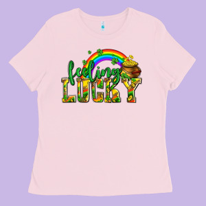 Feeling Lucky With Coins Ladies Tee Designed By Adodesignshop