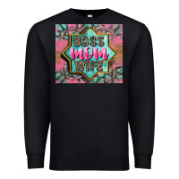 Black Boss mom wife Premium Sweatshirt - CowGirlArtShop