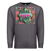 Charcoal Heather Boss mom wife Premium Sweatshirt - CowGirlArtShop