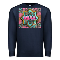 Navy Boss mom wife Premium Sweatshirt - CowGirlArtShop