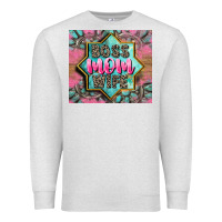 Oatmeal Heather Boss mom wife Premium Sweatshirt - CowGirlArtShop