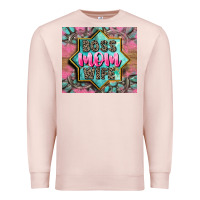 Pale Pink Boss mom wife Premium Sweatshirt - CowGirlArtShop
