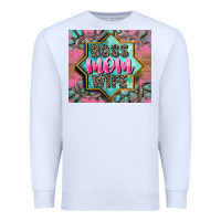White Boss mom wife Premium Sweatshirt - CowGirlArtShop