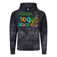 Cloud Black roaring into 100 day of school Vintage Hoodie - MaliasSmallBusiness