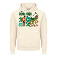 Vintage Artic roaring into 100 day of school Vintage Hoodie - MaliasSmallBusiness