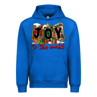 Cobalt Joy To The World Urban Hoodie - FaDigitalArtStudio