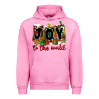 Fuchsia Pink Joy To The World Urban Hoodie - FaDigitalArtStudio