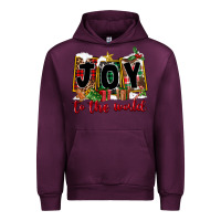 Mauve Wine Joy To The World Urban Hoodie - FaDigitalArtStudio