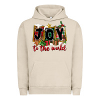 Pigment French Oak Joy To The World Urban Hoodie - FaDigitalArtStudio