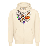 Sandshell Love Halloween Zipper Hoodie - NancyCooperArtShop