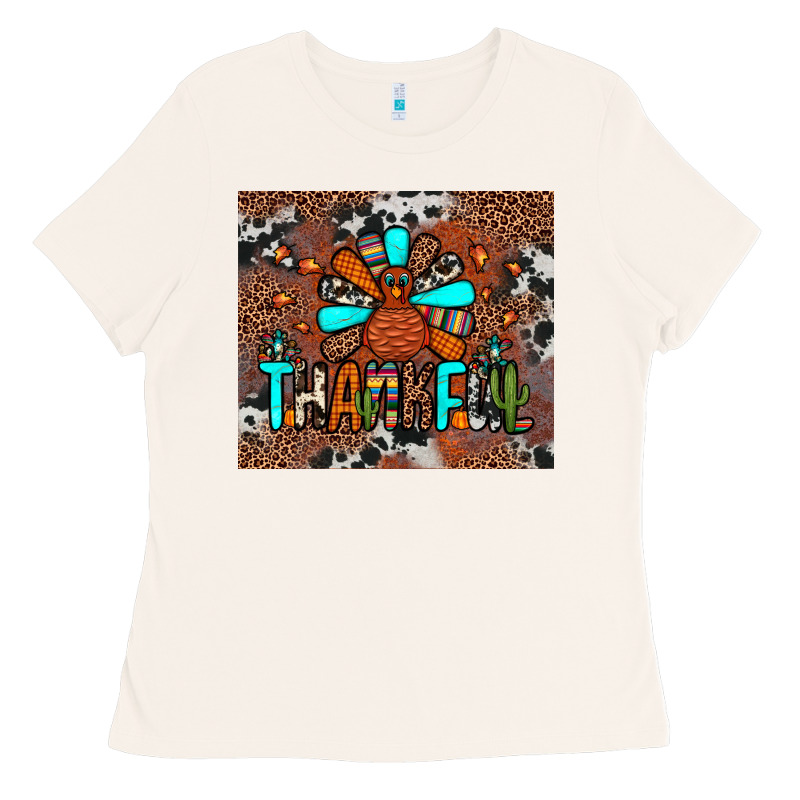 Thankful Turkey Png Ladies Tee by JahusDesignShop | Teevron