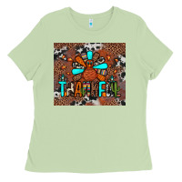 Matcha thankful turkey png Ladies Tee - JahusDesignShop