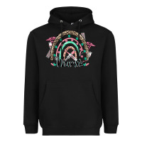 Black nurse rainbow Heavyweight Hoodie - CowGirlArtShop