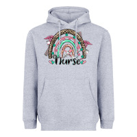 Heather Grey nurse rainbow Heavyweight Hoodie - CowGirlArtShop