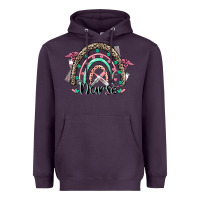 Plum nurse rainbow Heavyweight Hoodie - CowGirlArtShop