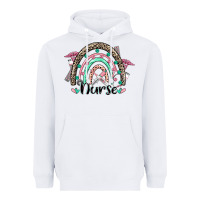 White nurse rainbow Heavyweight Hoodie - CowGirlArtShop